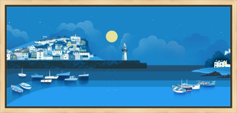 St Ives canvas in frame