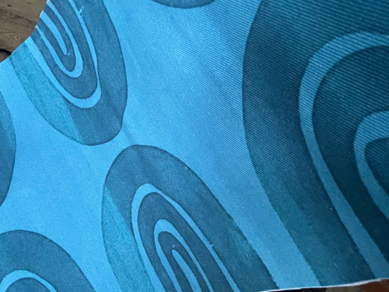fabric blueretro arches